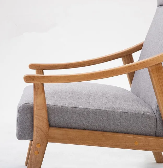 Solid Wood Sofa Armchair  4