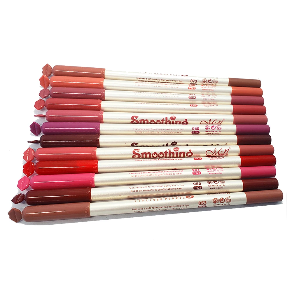 12Pcs Eyeliner Pencils Waterproof Long Lasting Women Makeup Cosmetic