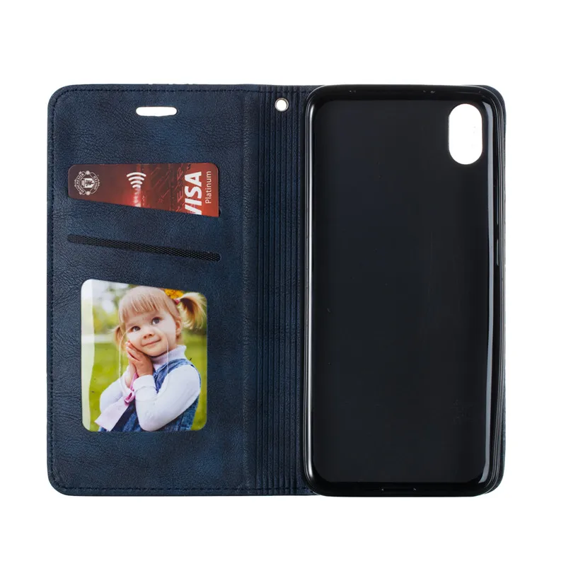 Magnetic absorption Leather Flip Case Xiaomi Redmi Note 7 Case Retro Wallet Card Holder Stand Book Cover Xiaomi Redmi 7A6