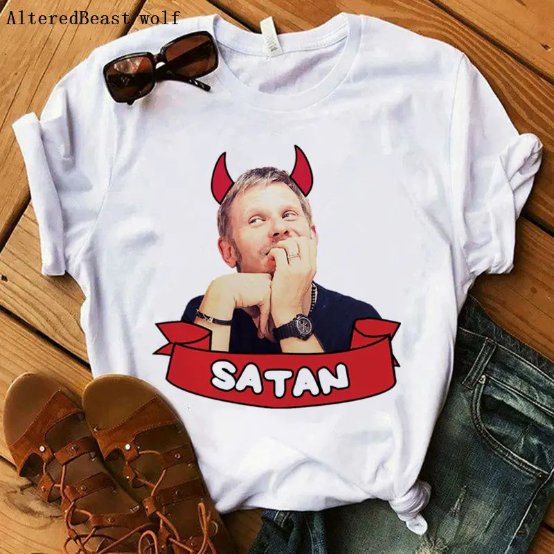 Not Today satan модная футболка для женщин с буквенным принтом и цветами Топы женские летние повседневные с коротким рукавом Женские vogue harajuku футболка