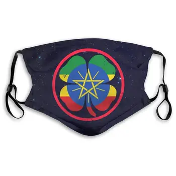 

Irish Ethiopia Flag Active Carbon Filter Mask with PM2.5 Filters 5 Layers of Protection for Unisex