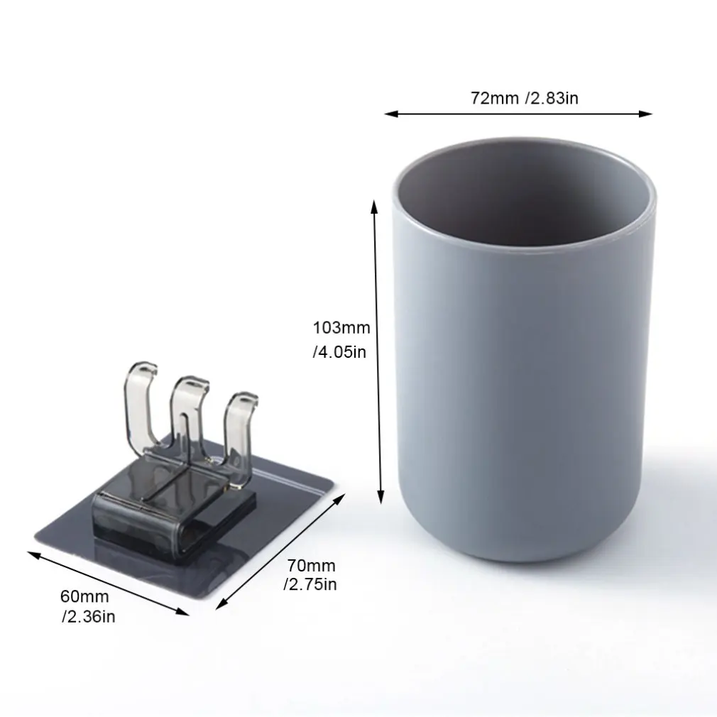 Multifunctional Soft Silicone Toothbrush Holder Bathroom Wall Mounted Hanging Tooth Cup Shaver Razor Storage Rack