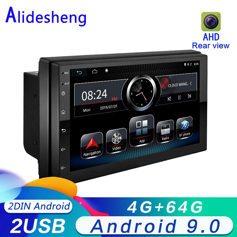 Android 9 0 2 Din Car Radio Multimedia Player Autoradio 2din Stereo 7 Touch Screen No Dvd Vide Ahd 1080p Rear View Camera Car Multimedia Player Aliexpress