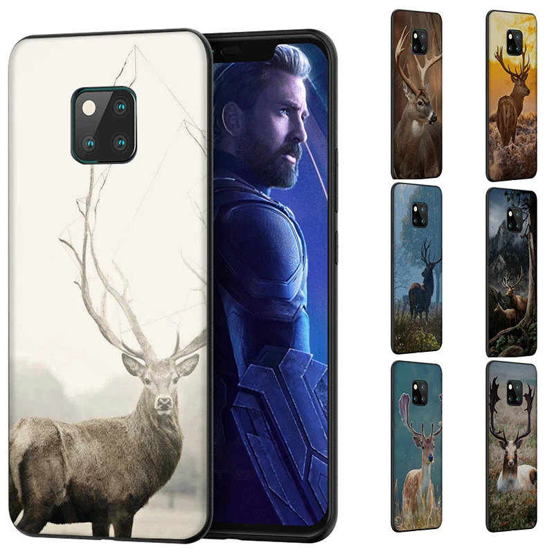 Cell Phone Case For Huawei Honor P8 P9 P10 P20 P30 Lite Pro P Smart Z 2018 2019 Cover Forest deer | Мобильные телефоны и