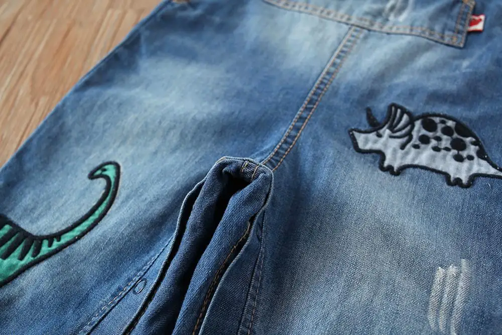 Chumhey 0-3T Infant Overalls Cute Animals Dinarsal Soft Cotton Denim Toddler Suspender Bib Jeans Baby Clothing Bebe Clothes