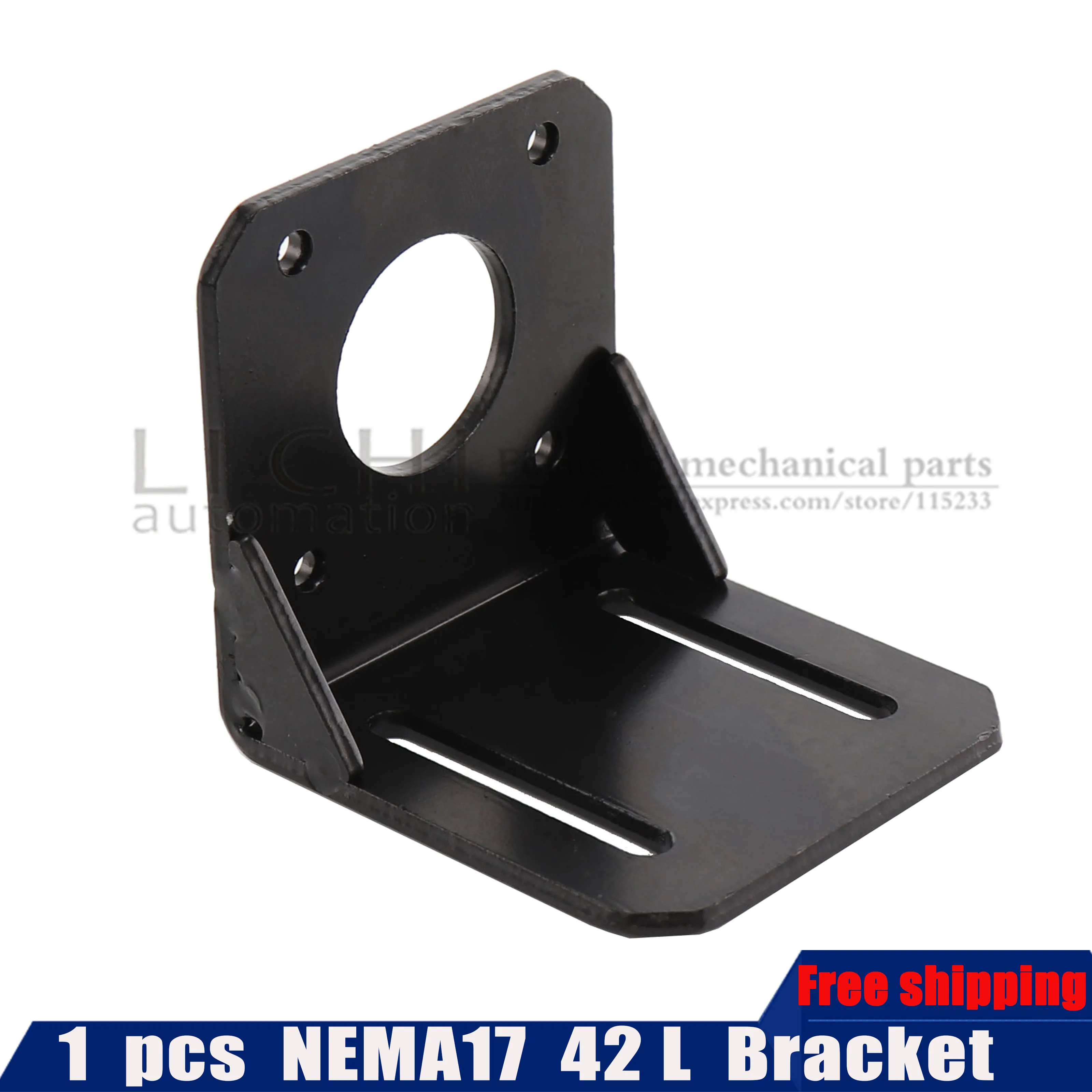 

Free shipping 1pcs NEMA17 stepper motor for 42 stepper motor Mounting L Bracket Mount Step Stepping Stepper Motor