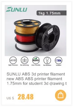 SUNLU проводящая ABS нить 1,75 мм 1 кг отличное качество 3d принтер нить для проводящей модели дизайн печать