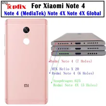Tylna pokrywa baterii pokrywa dla Redmi Note 4X tylna pokrywa baterii obudowa tylna dla Redmi Note 4 wersja globalna obudowa + przyciski głośności + przyciski zasilania