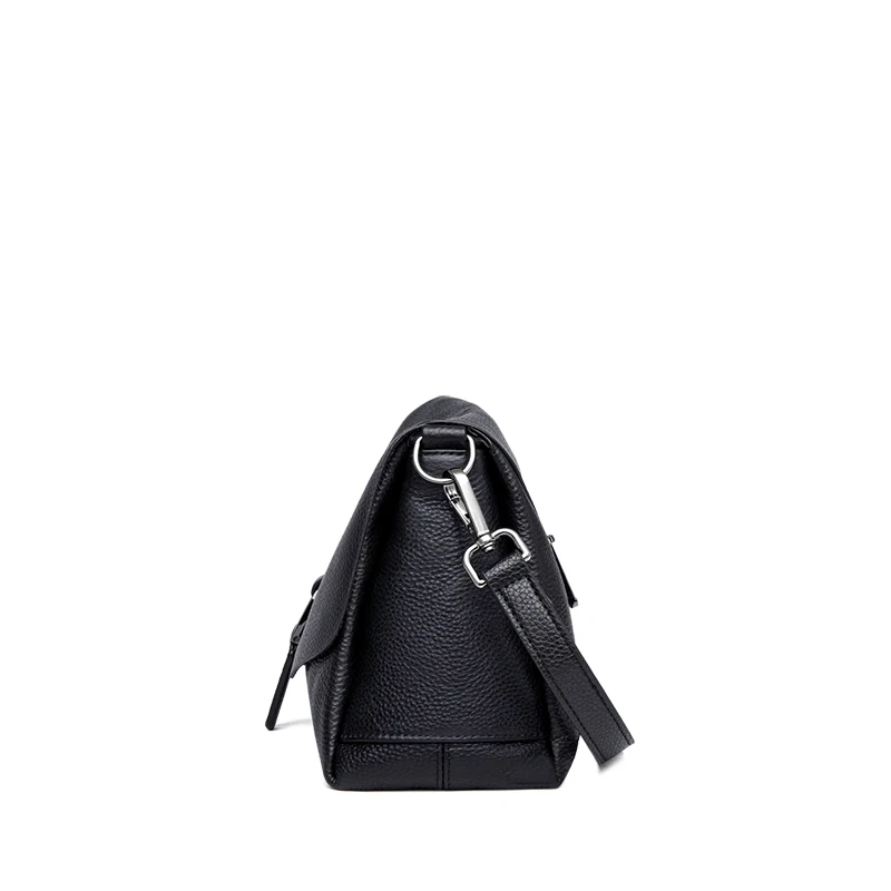 Koop Zooler Dames Crossbody Tas Luxe Handtassen Vrouwen Schoudertassen Designer Echt Lederen Zwarte Tas Meisjes # LD200