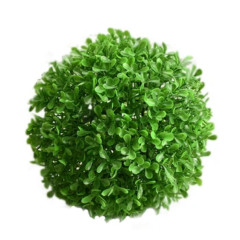

15 Inch Artificial Boxwood Ball Topiary Plants Half Round Topiary for Home Garden Deck Backyard Indoor/Outdoor Decor