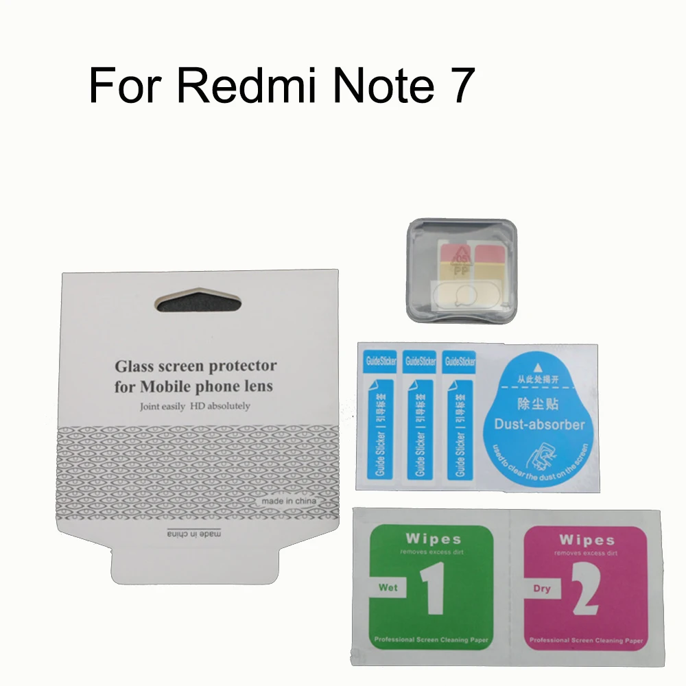 For Redmi Note 7 Защитная пленка для камеры Xiaomi Redmi из закаленного стекла с полным покрытием для Xiaomi CC9pro - Цвет: For Redmi Note 7
