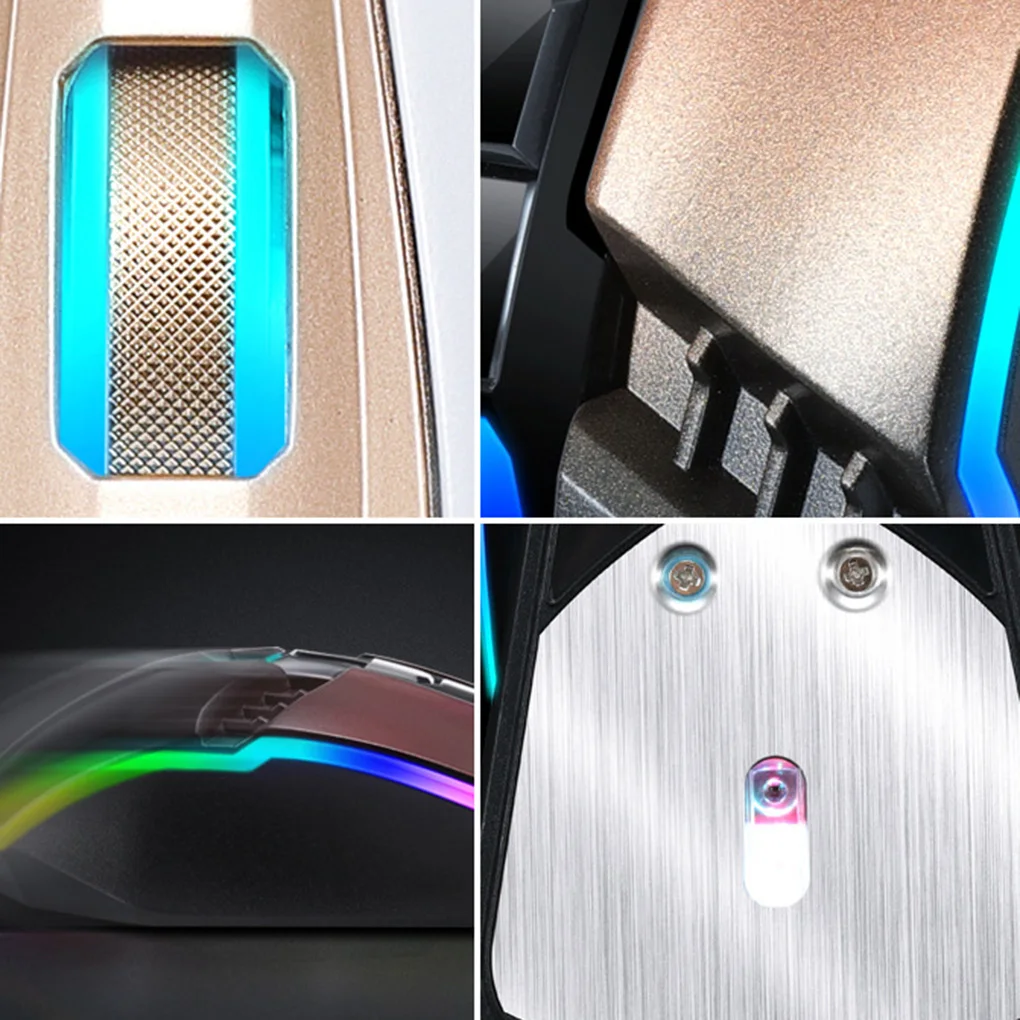 V8 компьютерная проводная мышь геймер 2400 dpi Регулируемая оптическая RGB подсветка офисные USB Мыши для ноутбуков