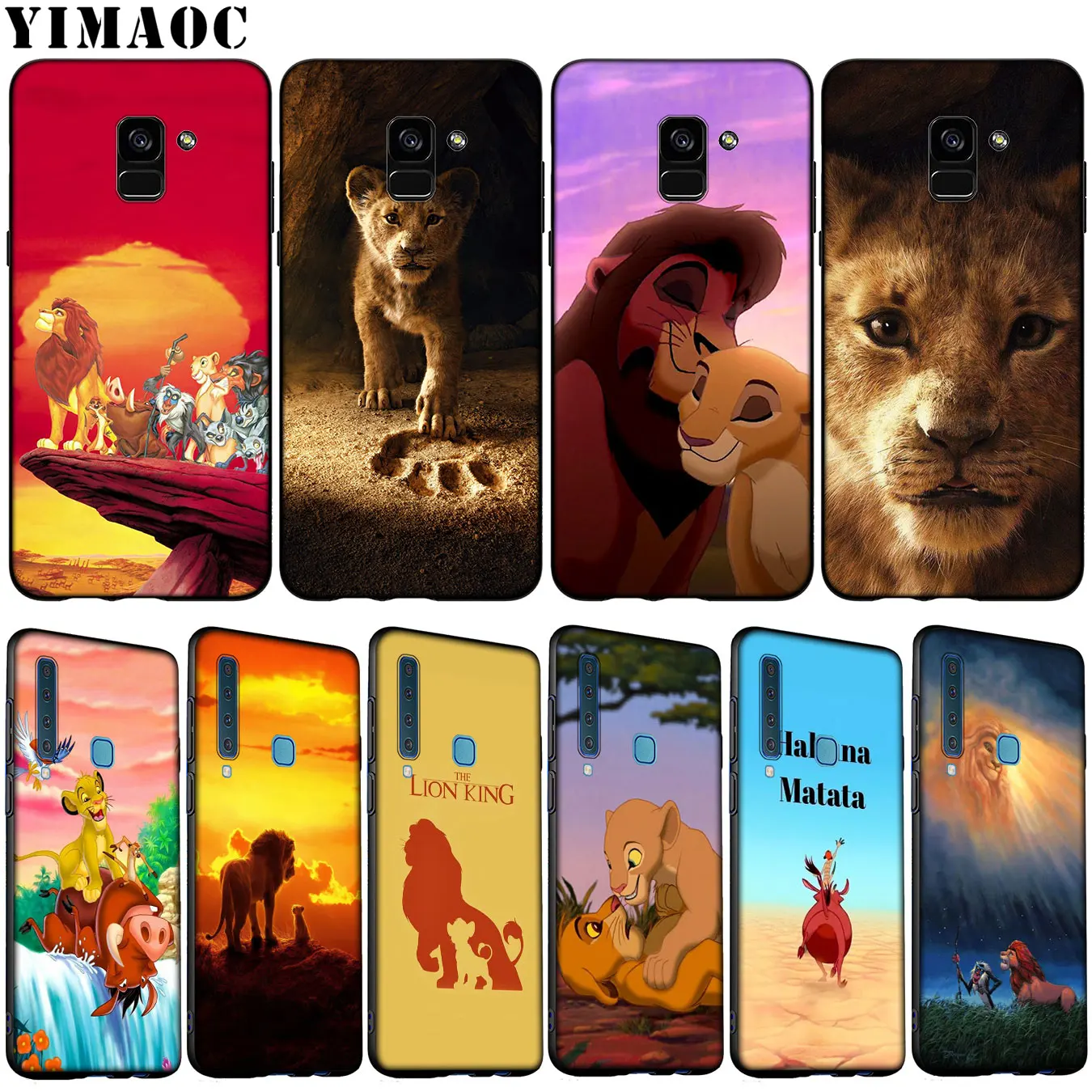 Мягкий силиконовый чехол для телефона YIMAOC с рисунком Король льва samsung Galaxy A6 Plus A9 A8