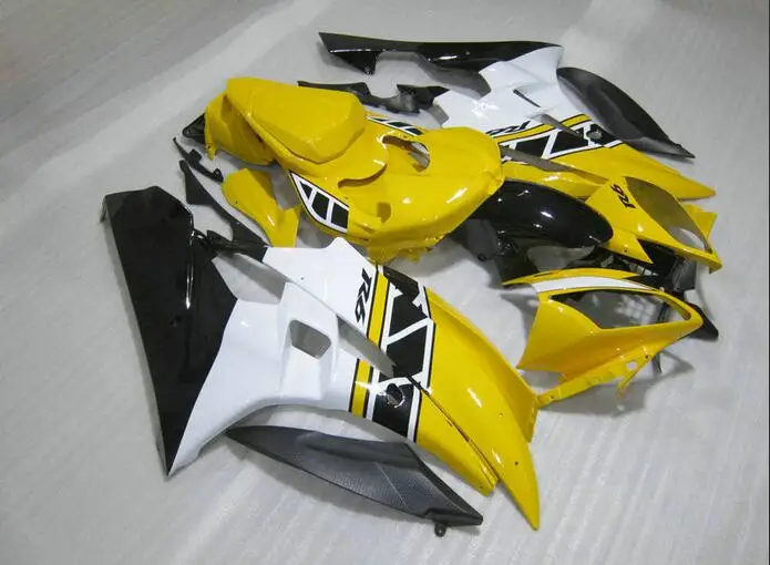 Новые ABS полные комплекты обтекателей подходят для YAMAHA YZF-R6 2006 2007 Обтекатели набор YZF R6 06 07 литьевая форма желтый черный