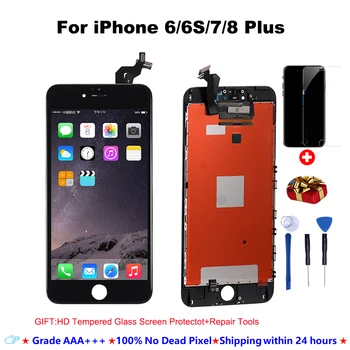 

LCD Display For iphone 8 8Plus 5 5S 6 6s 7 7P Display replacement with Touch Screen Digitizer Grade AAA+++ with gifts