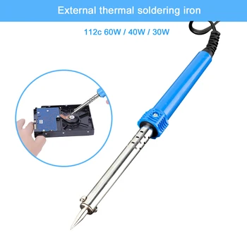 

Temperature Soldering Iron Welding Gun Heating Pencil 220V 30W/40W/60W EU Wire Tweezers Hand Solder