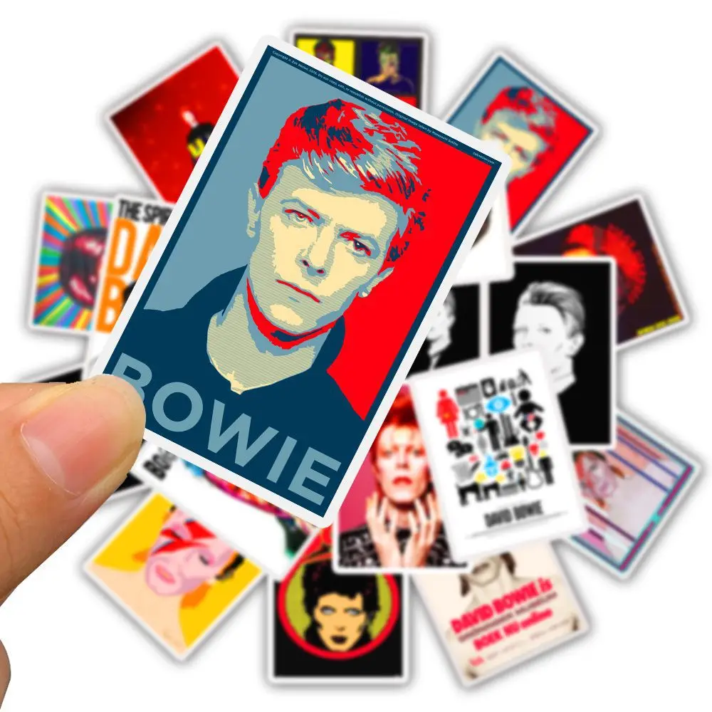 25pcs David Bowie Paster Collection 90s Decals Scrapbooking Kids Toy for DIY Phone Motorcycle Waterproof Stickers