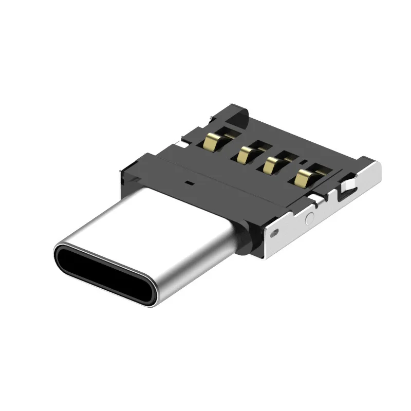 

10PCS Ultra Mini USB3.1 USB-C OTG Type-C to USB 2.0 OTG Adapter for Cell Phone Tablet & USB Cable & Flash Disk