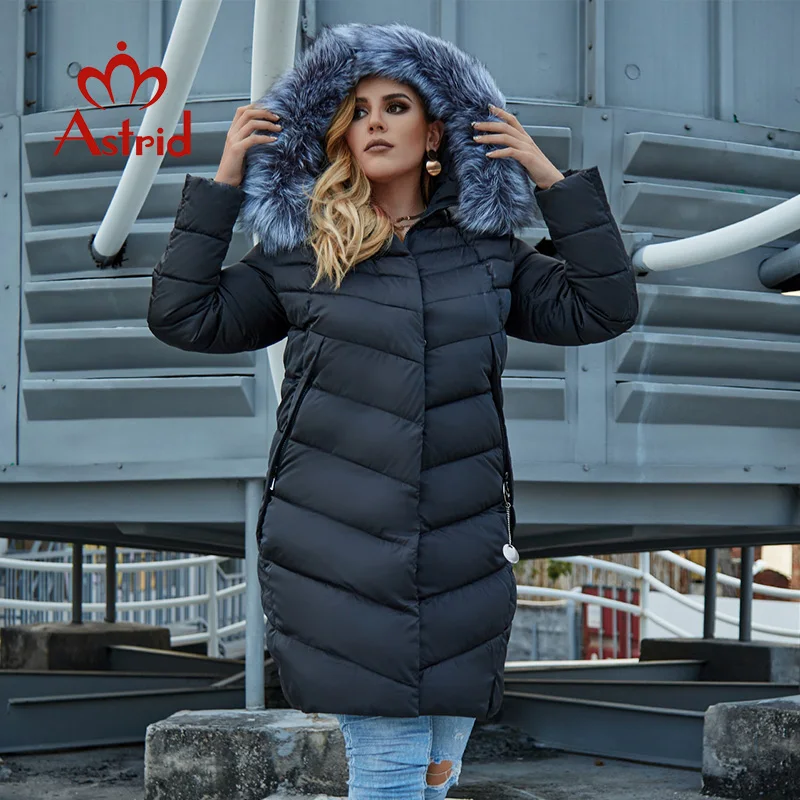 Astrid 2022 Winter New Plus size down jacket women with a fur