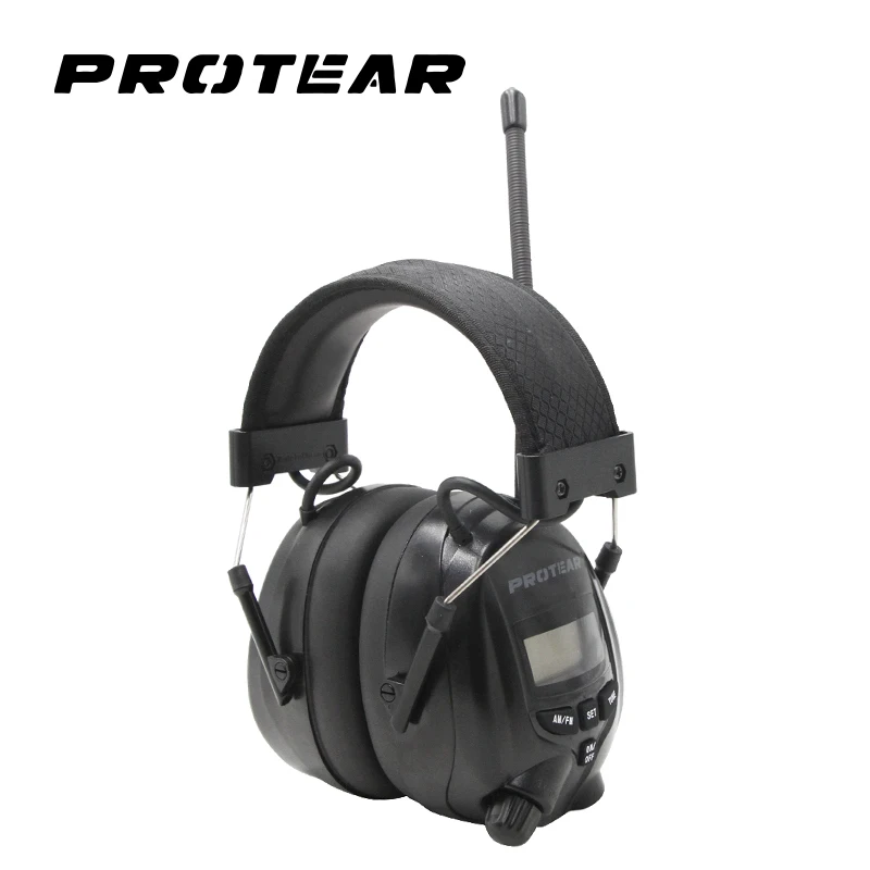 Protear NRR 25dB электронный протектор слуха AM FM радио наушники электронная защита ушей