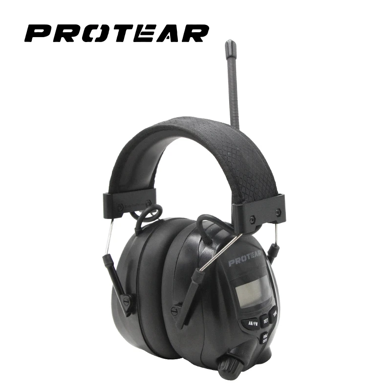 Black 25dB Electronic Ear Muff AM/FM Black 25dB Electronic Ear Muff AM/FM