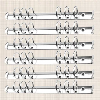 

6Pcs File Holder Durable File Holder Convenient Metal Ring Binder for Student Office School