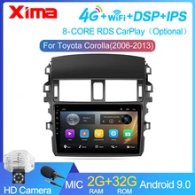 XIMA 4G + WIFI 9 Zoll 2Din android 10 auto Radio Multimedia-Video-Player Für Toyota Corolla E140/150 2007 - 2016 autoradio GPS