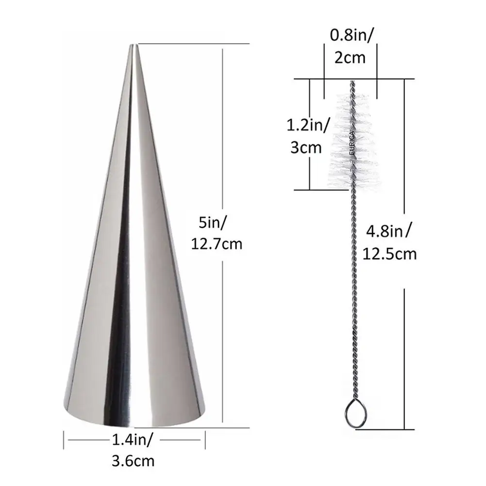 17 шт. коническая пробирка формы Нержавеющая сталь спираль круассан делая инструменты заварной крем Рог формочка для торта, хлеба формы для выпечки инструмент