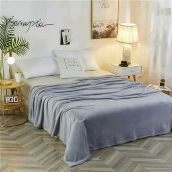 

1pc Fleece Flat Sheet Winter Warm Soft Flannel Mattress Bed Cover Linen Bedspread Blanket Throw Home Textile 180*230cm 230*250cm