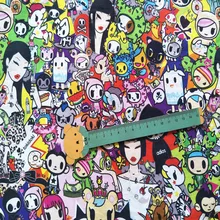 140 см ширина японский мультфильм Tokidoki Единорог хлопок ткань для девочек одежда Hometextile занавес наволочка DIY-BK578