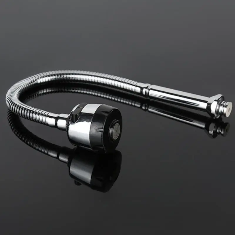 Drop Ship 360 Degree Rotation Sink Faucet Pipe Stainless Steel Sink Spout Water Saving Outlet Tube Single Handle Connection