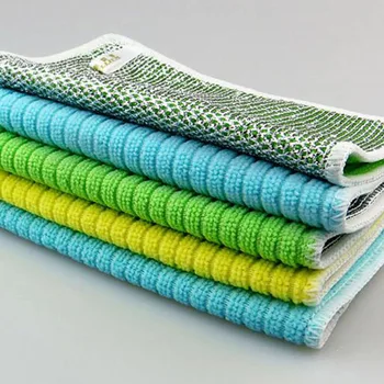 

1 PC Washing Cloths Dish cloths Rags Towel Bamboo Fiber High-efficiency Cleaning Tools Home kitchen Tableware Cleaning Towel
