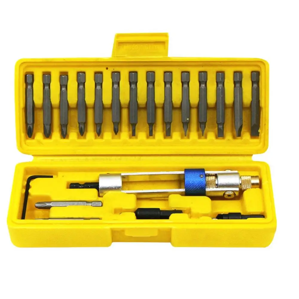 

20Pcs HHS Half Time Drill Screwdriver Kit Sets with 16 Screw Driver Drill Bits Head Tools Allen Wrench