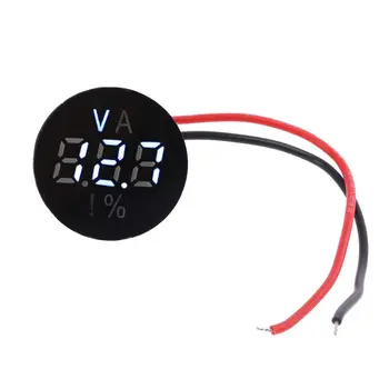 

Digital Voltage Indicator 2 Wires 12V 48V 120V Battery Tester Lithium Lead-acid