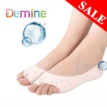 Demine силиконовый гель увлажняющие носки Анти трещины короткие Дышащие носки супинатор спа Защита ног вставка гелевые стельки для обуви
