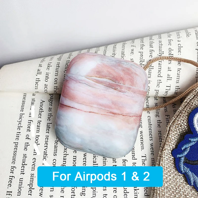 Brown 1 YBD роскошный чехол с мраморным рисунком для AirPods цвета чехол для Apple Airpods Air Pods чехол Coque Funda для Airpod аксессуары - Цвет: Brown 1