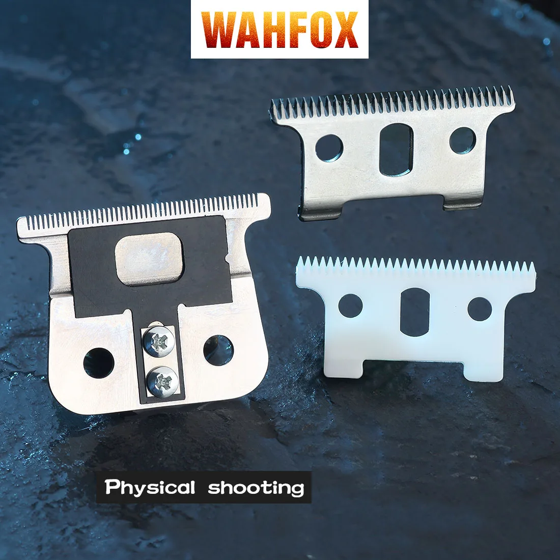 WAHFOX Replacement Blade Set 32 Teeth Professional Hair Trimmer for Andis GTO,GO,SL,SLS,LS,LS2 Clipper 4