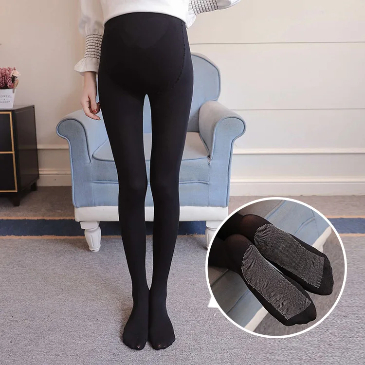 

Photo Shoot 2019 Pregnant Women Silk Stockings Spring And Autumn Abdominal Support Adjustable Panty-hose Thin Leggings Durable T