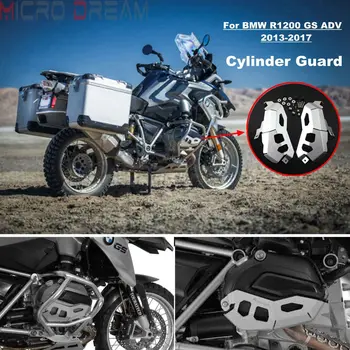 

Motorcycle Silver Cylinder Guard Kit for BMW R1200 GS R1200GS ADV 2013-2016 Aluminum Engine Guard Bars Protection Cover