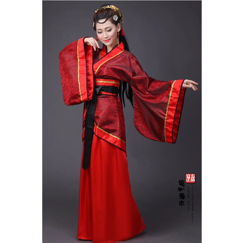 Color4 Китайский традиционный новогодний женский костюм для выступлений Hanfu, 14 цветов, Женский праздничный костюм в стиле Тан, платье Чонсам для девочек, ретро костюмы - Цвет: Color4