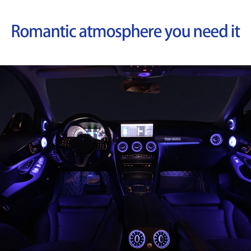 Led Trim For Mercedes W205 Ambient Light For Amg E63 Passenger Side Lighting Trim 3 Colors Change Same As Original Car For C220 Interior Mouldings Aliexpress