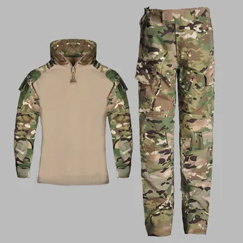 

Children's Camouflage Training Clothes Suit Kids Outdoor CS Field Camping Hunting Military Combat Uniform Tactical Shirt Pants