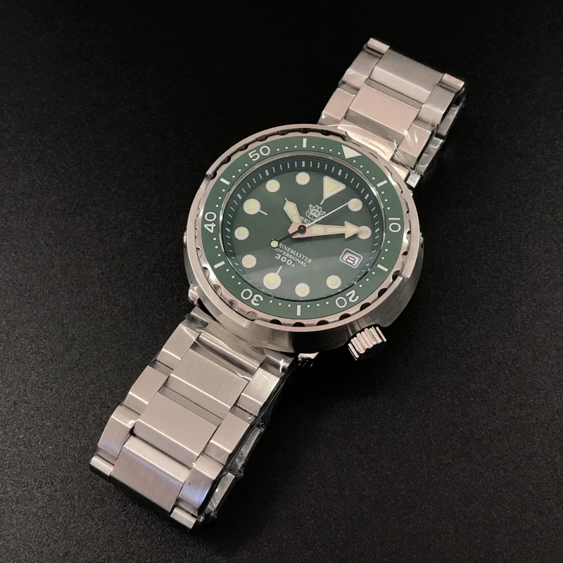 NO.2 Steeldive SD1975 Двухцветный светящийся керамический ободок 30ATM 300 м Водонепроницаемый из нержавеющей стали NH35 Мужские часы для дайвинга Reloj - Цвет: NO.2
