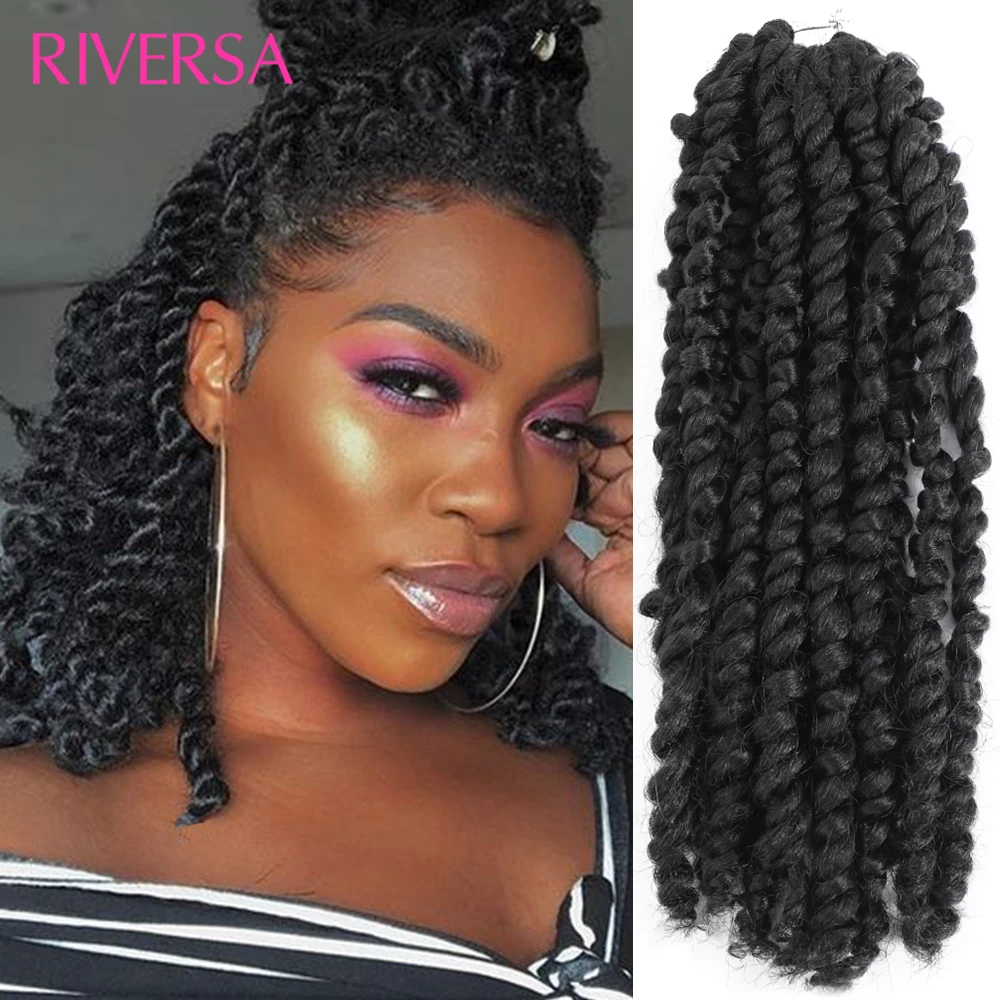 

1- 7 Packs Soft Passion Twist Crochet Hair Pre-looped Spring Twist Hair 10 inch Crochet Braids Hair Bobo extensions de cheveux
