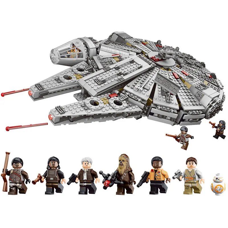 Baratos En Stock Legoinglys Star Wars 75105 Starwars modelo bloques de construcción 1381 piezas Niño cumpleaños regalo niños juguetes para niños
