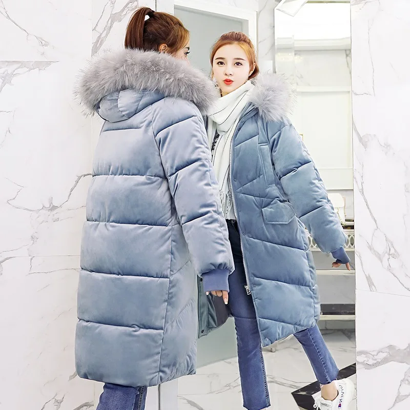 

INS Douyin Celebrity Style Online Celebrity Winter Coat Women's down Jacket Cotton-padded Clothes Mid-length Hooded Loose-Fit Ko