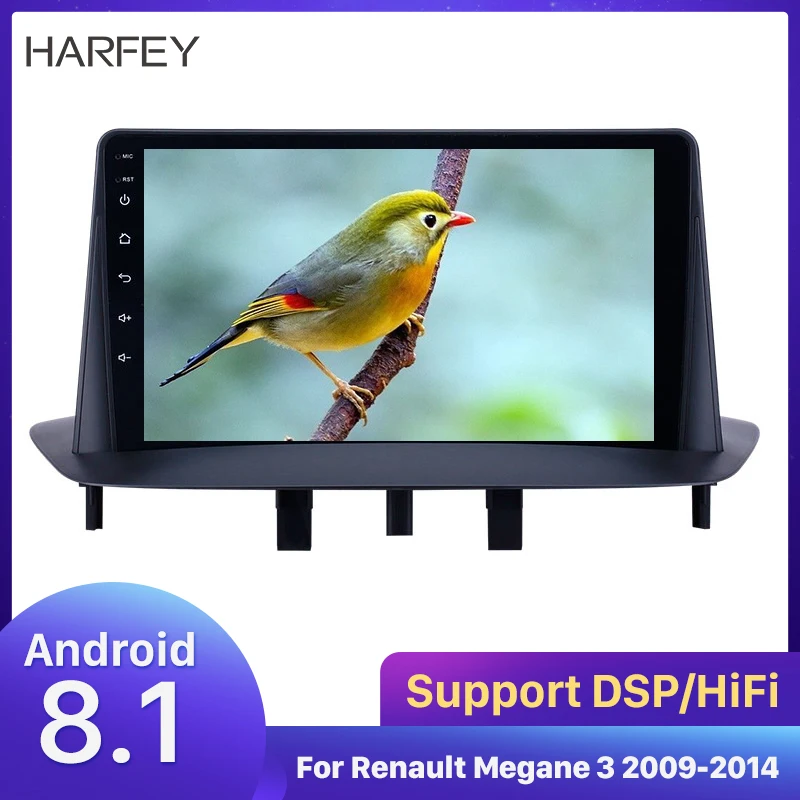 Навигационная Автомобильная магнитола Harfey с сенсорным экраном 9 дюймов Android 8 1 HD