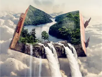 

Diamond Painting Book Waterfall Scenery Full Square Daimond Mosaic Cross Stitch Home Decor Diamond Embroidery Landscape