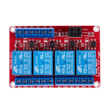 

5V High / Low Level With Trigger Opto-isolator 4 channels Power relay module