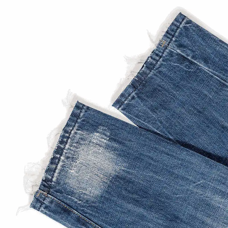 90% OFF HW Mens New Style Top Quality Jeans Loose Straight Hole Tide Mens Crand Trousers